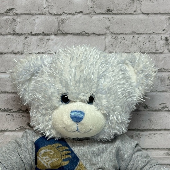Build a Bear BAB Light Blue Bear Stuffed Animal California Shirt Vintage Plush - Picture 2 of 11
